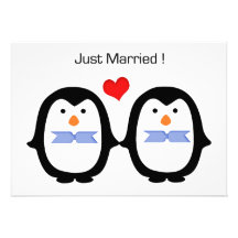 Pares del pingüino dos varones casados comunicados personales 