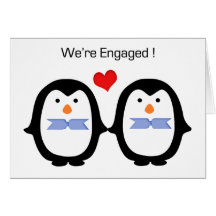 Pares del pingüino dos varones contratados tarjeton