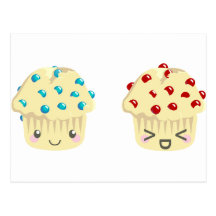 Pares dulces y agrios del mollete tarjeta postal