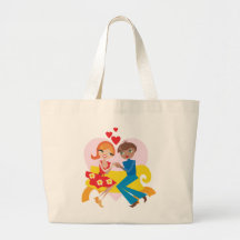 Pares en la bolsa de asas del amor