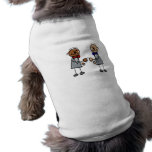 Pares gay interraciales camisetas de mascota