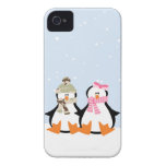 Pares militares del pingüino Case-Mate iPhone 4 protectores