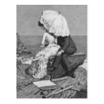 Pares románticos del Victorian del vintage por la  Postales
