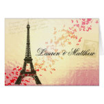 París en amor - torre Eiffel Felicitación