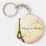 París en amor - torre Eiffel Llaveros Personalizados
