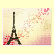 París en amor - torre Eiffel tarjetas postales