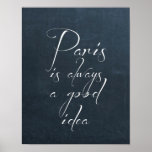París es siempre un buen poster de la idea