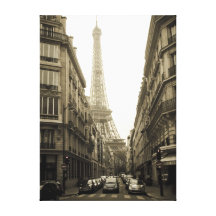París Lienzo Envuelto Para Galerias