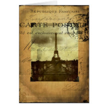 París matasellada tarjeta
