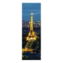 París por noche - torre Eiffel - señal Plantillas De Tarjetas Personales