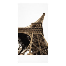 París retra tarjetas personales con fotos