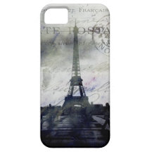 París texturizada en caso de la identificación del iPhone 5 funda