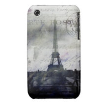 París texturizada en caso del iPhone 3G de la lava iPhone 3 Case-Mate Cárcasa