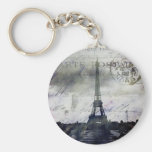 París texturizada en lavanda llavero