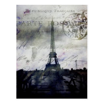París texturizada en lavanda postal