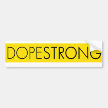 PARODIA DE DOPESTRONG LANCE ARMSTRONG ETIQUETA DE PARACHOQUE