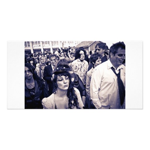 Parque de Asbury del paseo del zombi Tarjeta Fotografica Personalizada