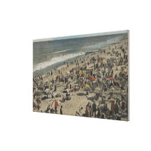 Parque de Asbury, NJ - baño de escena del paseo ma Lienzo Envuelto Para Galerias