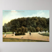 Parque de Garfield, vintage 1910 de Cleveland Ohio Posters
