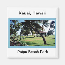 Parque de la playa del Imán-Poipu, Kauai, Hawaii