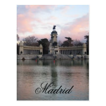 Parque de Retiro, Madrid, España Postal