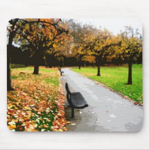 Parque del otoño tapetes de ratón