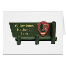 Parque del perro de Yellowbone Felicitación