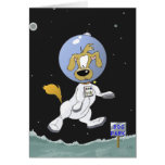 Parque lunar del perro tarjetón