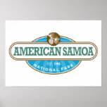 Parque nacional de American Samoa Poster