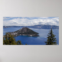Parque nacional de la isla del mago - lago crater posters