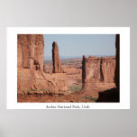 Parque nacional de los arcos poster