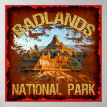 Parque nacional de los Badlands Posters