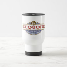 Parque nacional de secoya taza de café