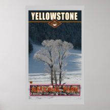Parque nacional de Yellowstone Poster