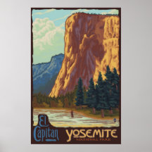 Parque nacional de Yosemite, CA - poster del EL Ca