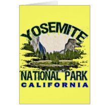 Parque nacional de Yosemite, California Tarjetón