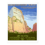 Parque nacional de Zion Tarjeta Postal