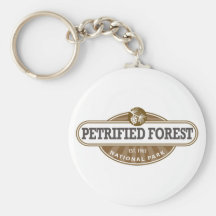 Parque nacional del bosque aterrorizado llavero personalizado