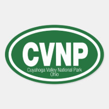 Parque nacional del valle de Cuyahoga Pegatina De Ovaladas