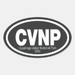 Parque nacional del valle de Cuyahoga Calcomania Óval