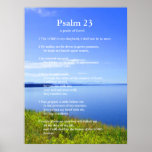 Parque nacional magnífico de Teton del salmo 23 Poster