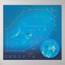 Parque nacional seco de Tortugas Poster