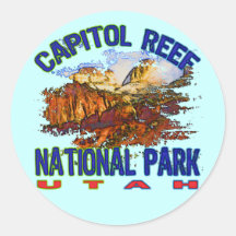Parque nacional Utah del filón del capitolio Etiqueta