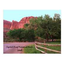 Parque nacional Utah del filón del capitolio Tarjetas Postales
