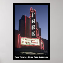 Parque, poster de Menlo Park 11x17