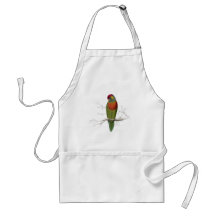 Parrakeet abigarrado de Edward Lear Delantal