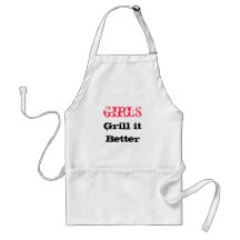 Parrilla de los chicas él mejor delantal