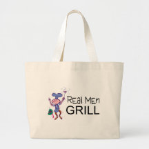 Parrilla real de los hombres bolsa de mano