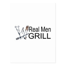 Parrilla real de los hombres postales