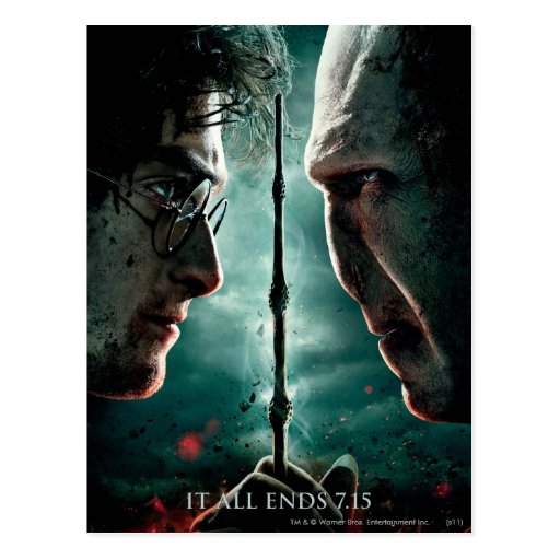 Parte 2 de Harry Potter 7 - Harry contra Voldemort Tarjetas Postales